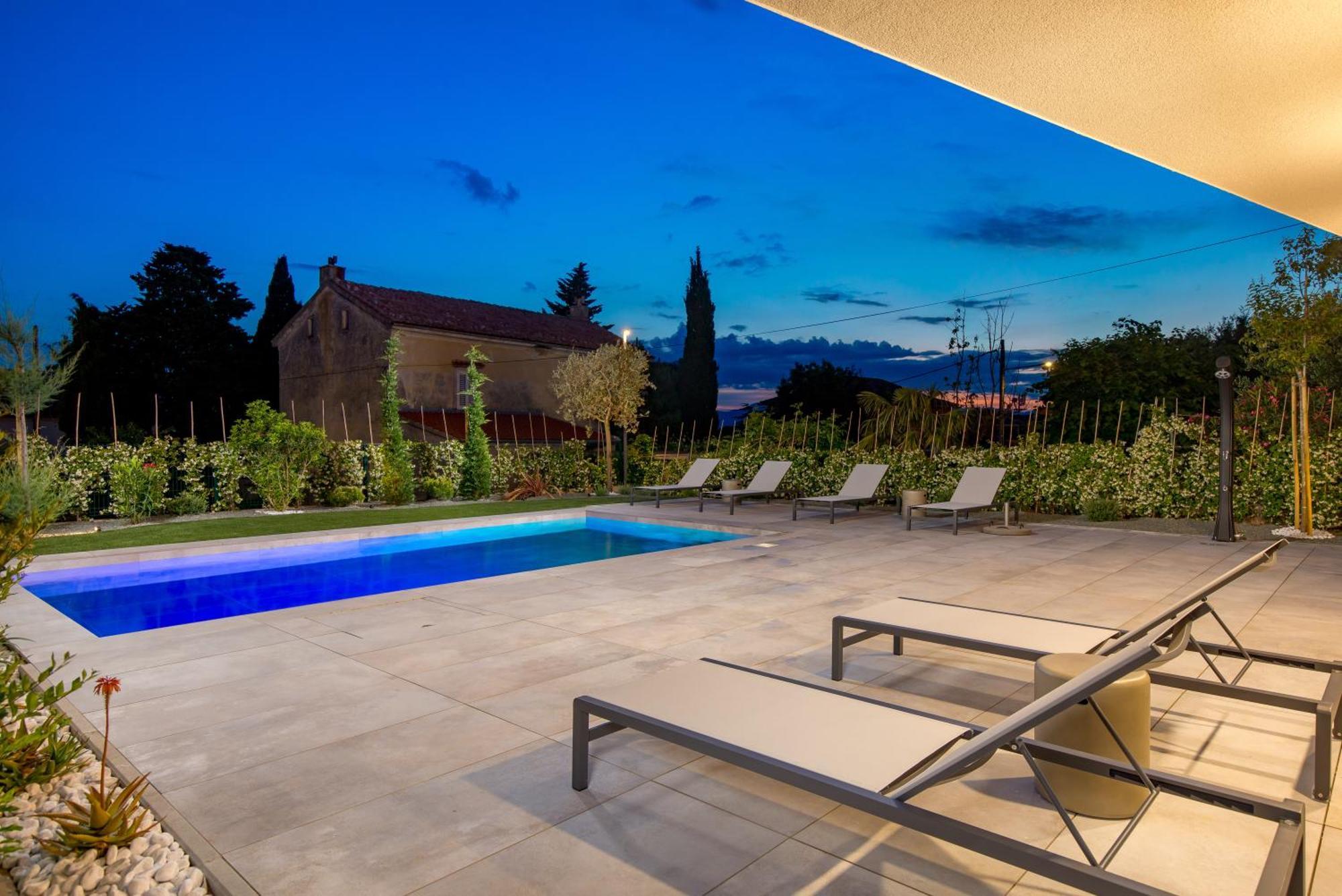 Apartmani Vila Mara M 1 Heated Pool Omišalj Εξωτερικό φωτογραφία