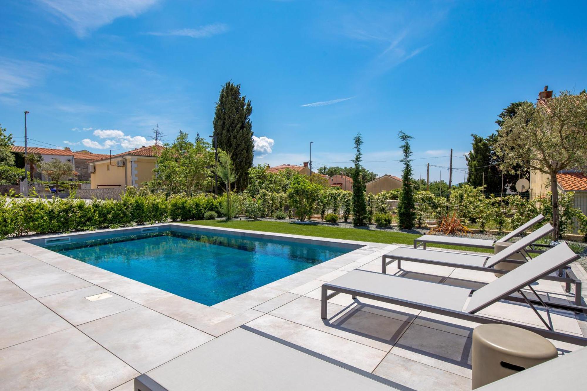 Apartmani Vila Mara M 1 Heated Pool Omišalj Εξωτερικό φωτογραφία