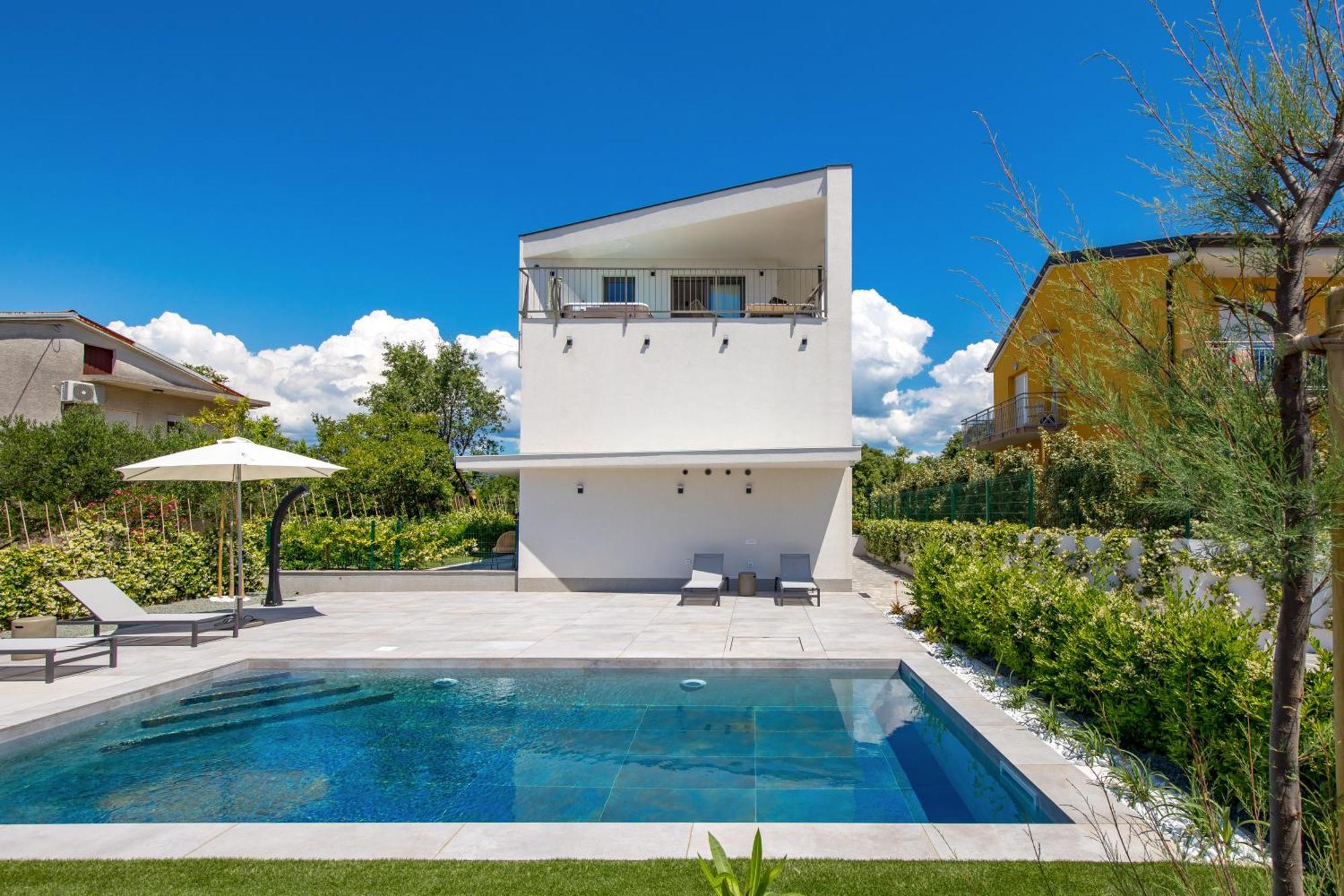 Apartmani Vila Mara M 1 Heated Pool Omišalj Εξωτερικό φωτογραφία