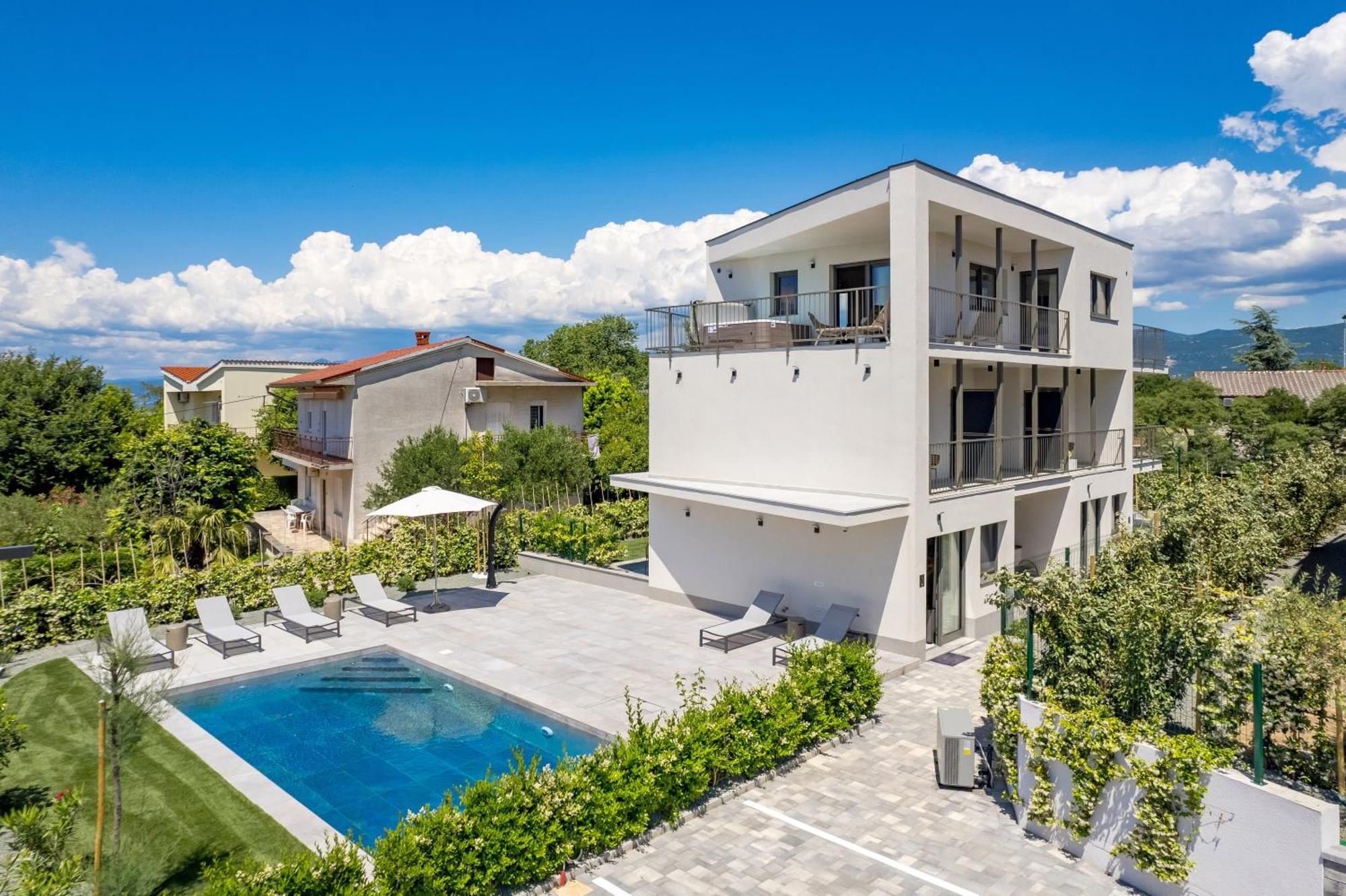 Apartmani Vila Mara M 1 Heated Pool Omišalj Εξωτερικό φωτογραφία