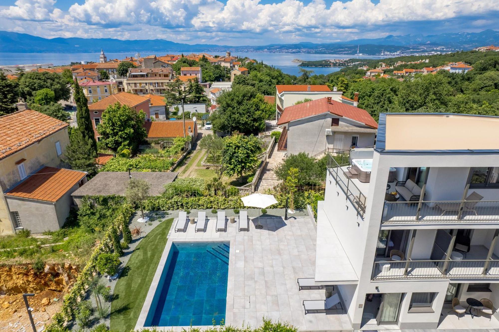 Apartmani Vila Mara M 1 Heated Pool Omišalj Εξωτερικό φωτογραφία